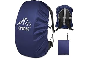 Crenze - Funda de Lluvia para Mochila (15-90 L, Impermeable, Reflectante, para Senderismo, Camping, Viajes, Ciclismo