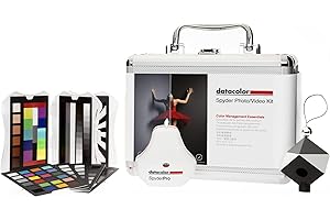 Datacolor Spyder Photo/Video Kit - Colour Management Set with SpyderPro, Spyder Cube, Spyder Checkr Video, Spyder Checkr Photo Colour Reference Cards - Toolkit for Photographers and Videographers