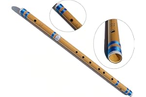 AASH Professional CC 27" (68.6 cm) Concert Flute | Bansuri Bamboo Flute | Transverse (Side Blown) Scale CC