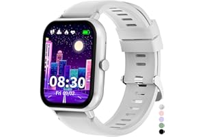 ‎JUBUNRER JUBUNRER Smartwatch Dzieci Monitor Snu Krokomierz Sport Krokomierz Wodoodporny Budzik Kalkulator Zegarek Dziewczynka Fitness Chłopcy Nastolatki Prezent 3+ Lata