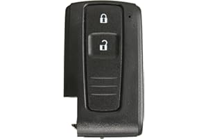 AUTOZOCO Carcasa Mando Llave De Coche 2 Botones, Compatible con Toyota Toyota Prius 2004 2005 2006 2007 2008 2009 Corolla Verso Camry, Botones de Abrir, Cerrar, Sin Zócalo de Pila, PVC