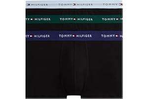 Tommy Hilfiger Calzoncillos bóxer Trunks Hombre Pack de 3 con Cintura con Logotipo