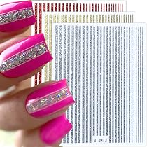 12 Blätter Nagelsticker Von JMEOWIO – Selbstklebend, Roségold, Für Nail Art