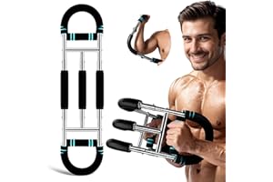 Focenat Twist Arm Trainer (40-60 kg / 88-132 LB), Entraîneur de Bras en Forme de U Réglable, Exerciceur de Poitrine pour Hommes, Appareil de Fitness Portable pour Maison