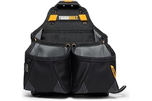 ToughBuilt - Sacoche à outils pour charpentier - Organisateur multi-poches, ultra-résistant, qualité supérieur, durable - 9 poches, boucle de marteau - (TB-CT-02-FR)