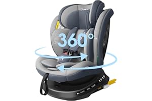 Reecle i-Size Siège Auto 360 Pivotant ISOFIX 40-150 cm, de la naissance à 12 ans (0-36 kg), ECE R129