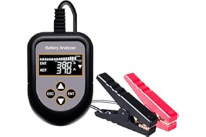 eOUTIL Comprobador de Batería Auto Profesional 12V 100-1700 CCA Prueba de Carga Analizador Digital Herramienta de Probador Batería AGM, Gel para Automóvil/Barco/Moto