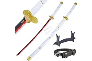 57 SPECIAL REPLICAS Épée de Cosplay Katana en Bambou, inspirée du Katana Roronoa Zoro One Piece Sword 105 cm 41 Pouces, Une variété de Styles au Choix