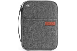Produktbild von Modloan Reisepass Tasche RFID-Blocker, Reisepasshülle Schutzhülle Pass Hülle Ausweistasche Organizer Tragbare Familie Reiseorganizer Travel Wallet Damen Herren Für Kreditkarten Reisedokumente (Blau