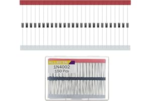 ALLECIN 150 Stück 1N4002 Gleichrichter Diode 1A 100V IN4002 4002 Axial 1Amp 100Volt DO-41 Gleichrichterdiode Rectifier Dioden