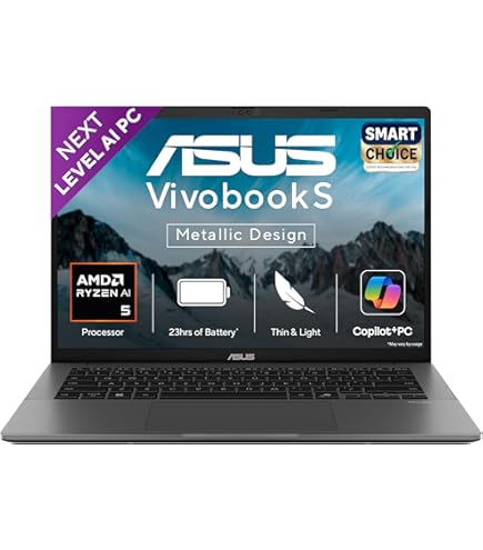 ASUS Vivobook S14, Intel Core Ultra 7 255H, 16GB RAM, 512GB SSD