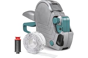 Meto Basic S - Set di etichette per etichette da 22 x 12 mm, pronte all'uso, 1 etichettatrice manuale