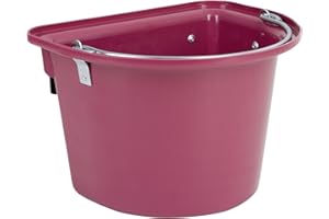 Kerbl Seau Mangeoire avec Anse pour Cheval Rosé 12 L, Taille Unique