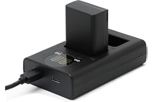 Batterytec Batteria di ricambio per fotocamera e caricabatterie per NIKON EN-EL25, batteria compatibile con NIKON Z50 ZFC 1350mAh