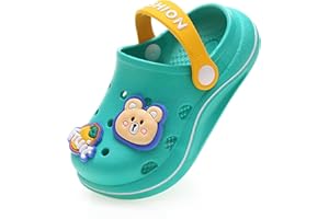 ZYLDK Kinder Clogs Pantoletten Sommer Unisex Hausschuhe Gartenschuhe Mädchen Jungen Strand Sandalen Slip On Flach Badeschuhe Gummi Gartenclogs Outdoor