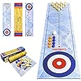 3 in 1 Tabletop Curling Game, Table Top Shuffleboards Curling Bowling,Tabletop Game Interactive Game for Kids & Adults Family Party Games