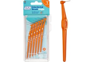 TePe Angle Vinklad Mellanrumsborste, Orange, 0.45mm/ISO 1, 6-pack