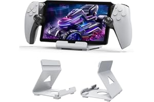 NXPGKEA Game Console Holder for Playstation Portal Remote Player - Playstation 5 Porta Stand Desktop Handheld Anti-Slip Silicone Stand Game Machine Stand for PS5 Portal