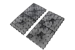 SENZEAL 4 Pezzi Divisori per Acquari Griglia Divisore per Acquari Divisori in Plastica per Griglia Divisori Isolamento del Vassoio Divisori per Acquari Fori Piccoli(Nero)