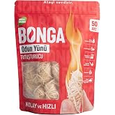 BONGA Soba, Ş&ouml;mine, Mangal Tutuşturucu 50 Adet 700 gr - Jel Ve &Ccedil;ıra Alternatifi Doğal Odun Y&uuml;n&uuml;