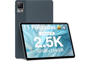 DOOGEE T30 Ultra Tablet 2.5K 11 Pulgadas 32GB RAM + 256GB ROM (2TB TF), Helio G99 Android 13 con 8580mAh Batería, Tableta Ultrafino de 7,6 mm, 16MP+8MP, 4 Altavoces Hi-Res Audio, Gris