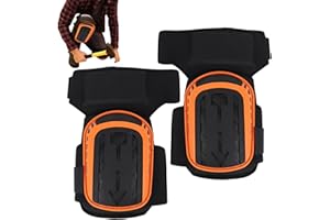 STRONRIVE Genouillère Travail, Genouillères Professionnelles Pour Le Travail, Heavy Duty Genouillères Rembourrage En Mousse, Antidérapant Genouillères Avec Sangles Réglables Pour La Construction, Jardinage