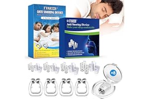 OKALABANDEE 16 Piezas Anti Ronquidos Dilatador nasal, Magnéticas Premium Clip de Nariz alivia la congestión nasal, Dilatadores de Silicona aliviar los ronquidos, Mejora la Respiración el sueño