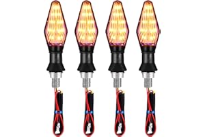 ONEVER Frecce Led Moto, Frecce Moto 12LED Indicatori Direzione Moto Frecce Moto Led Freccette Moto Led Luce Impermeabile IP65 Universale per Moto Scooter Quad Cruiser (12V, 4pcak)