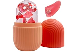 KEEPAQ Ice Roller, Ice Roller for Face and Eyes, Ice Face Roller and Gua Sha, Silicona Rodillo de Hielo, Efectivamente Aliviar la Hinchazón, Reducir Poros, Reafirmar Arrugas y Hidratar Analgésicamente