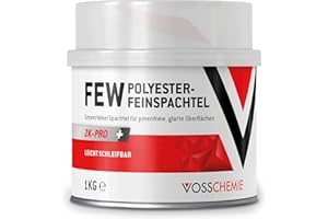 Vosschemie 2k Feinspachtel 1kg - Spachtelmasse für KFZ, Auto & DIY