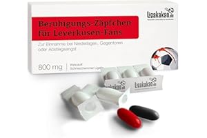 ‎LIGAKAKAO Beruhigungs-Zäpfchen® für LEVERKUSEN Fans | Lakritz-Zäpfchen für LEVERKUSEN Fans zur Einnahme bei Niederlagen, Gegentoren & Abstiegsangst | Mehr verrückte Männer Geschenk Fanartikel über „Farbe“