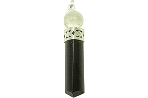HARMONIZE Crystal Reiki Bacchetta di tormalina, ciondolo spirituale, Regalo, Energia, Generatore di Equilibrio BOLSA DE REGALO NEGRO Nero (Turmalina)