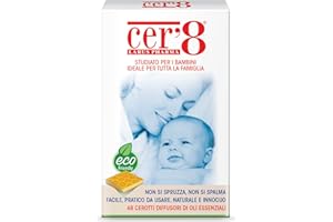 Larus Pharma Cer'8 Cerotti Diffusori di Oli Essenziali Puri Micro Incapsulati di Citronella e Eucalyptus Citriodora - 25 g