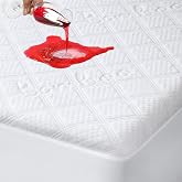 Waterproof Mattress Protector 150&times;200cm, Bamboo Cooling Mattress Topper with Deep Fitted Cover, 3D Air Fabric, Breathable, Ma