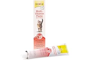 GimCat Multi-Vitamin Pasta Extra - Snack per gatti con beta-glucano e omega 3/6 per una protezione salutare delle cellule - 1 tubetto (1 x 50 g)
