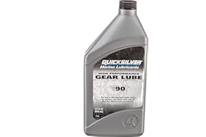 Quicksilver by Mercury Marine 8M0222065 SAE 90 High Performance Gear Lube, 32 oz
