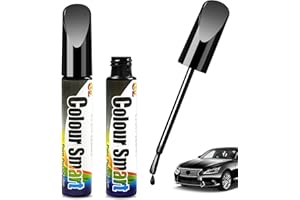Bellanova Lackstift Auto 12ml x 2, Kratzer Reparatur für Autolack, für kleine Kratzer und Steinschläge, geeignet für Türen Stoßstange Felgen (Schwarz Perleffekt)
