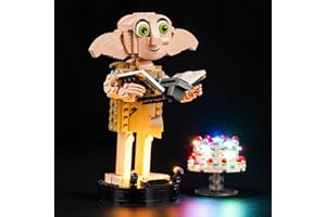 LocoLee Led Light Set Compatible with Lego 76421 Dobby The House-Elf Led Decoration Lighting Kit Compatible with Lego 76421 Building Blocks Model,Only Lights Set,No Model