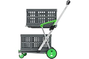 CLAX® El Innovador Carro de Transporte | Carro de Mano | Carro | Plegable | con 2 Cajas Plegables