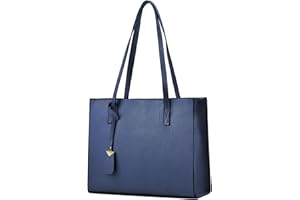 Cckuu Ladies Tote Bags Simple PU Leather Top Handle Women Shoulder Handbags Work School Shopping Bags