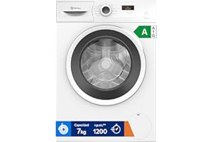 Balay - Lavadora, 7 kg, Carga Frontal, Función Pausa + Carga, Programa Rápido, Programación Diferida, 1200 r.p.m., Blanco, 3TS273BA