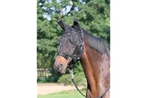 Busse Fliegenmaske Fly Guard Plus, Warmblut, schwarz