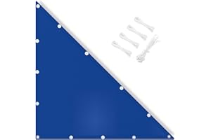 IOAOI Sun Shade Sail Waterproof, 1.5x2x2.5M Right Triangle Awning Canopy, 95% UV Block with Free Rope, Sunscreen Awning Canopy for Outdoor, Garden, Patio, Yard, Lawn, Pergola, Carport-Royal Blue