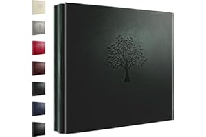 Rdylymx Photo Album 6 x 4 600 Pockets Photos, Dark Green Picture Album, Large Capacity Leather Cover Photo Book，Holds Landscape and Portrait Only 10x15cm Photos