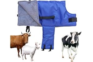 Besreey Kälberdecke - Ziegendecke - Wadendecke - Schafsdecke Wadenwarme Winddichter Kleidung Wadenschutzmantel Decke Wadenjacke Zum Warmhalten Kuh Verdickter Bauchschutz Winddicht