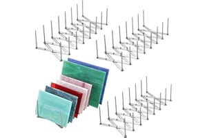 OGANAZI 4Pcs Stained Glass Organizer Stained Glass Rack Dishes Storage Rack Desktop Organizer Glass Tools Baking Tray Storage Rack Storage Organizer Rack for Stained Glass, Books, Dishes