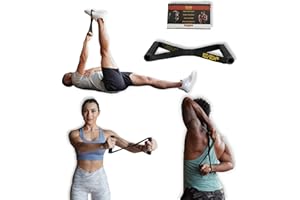 Bullworker Iso-Bow: Isometric Exercise Equipment; Portable Home Fitness Training Strap for Fast Strength and Flexibility Gains, Traveling Stretching Tool for Yoga and Pilates (Does not Stretch)