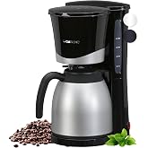 Clatronic Coffee maker for 8-10 cups of filter coffee with thermal carafe, drip and automatic shut-off system, removable filt