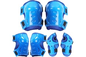 BEFRENETIC 6 Pcs Kids Knee and Elbow Pads, Knee Pads for Kids, Comfortable & Easy Knee and Elbow Pads for Children, Skateboard Pads for Scooter Skateboard, Bicycle, Inline Skating Protective