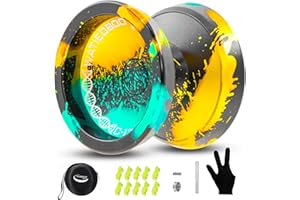 WATIEOBOO YOYO Responsive Yoyo Professional, C130 Fingerspin-Jo für Kinder, Erwachsene, Anfänger, Metall, Nicht reagierend, Yoyos für Erwachsene